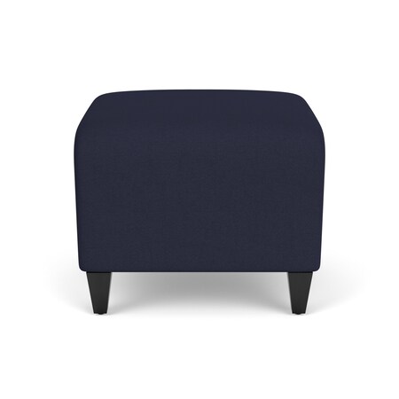Lesro Siena Lounge Reception 1 Seat Bench, Black, OH Navy Upholstery SN1001